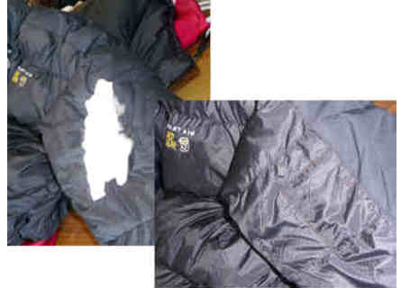 Jacket before and after